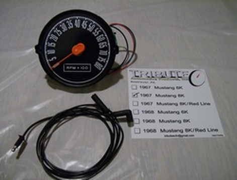 Tribute Automotive Products 1967 8,000 RPM Mustang tachometer